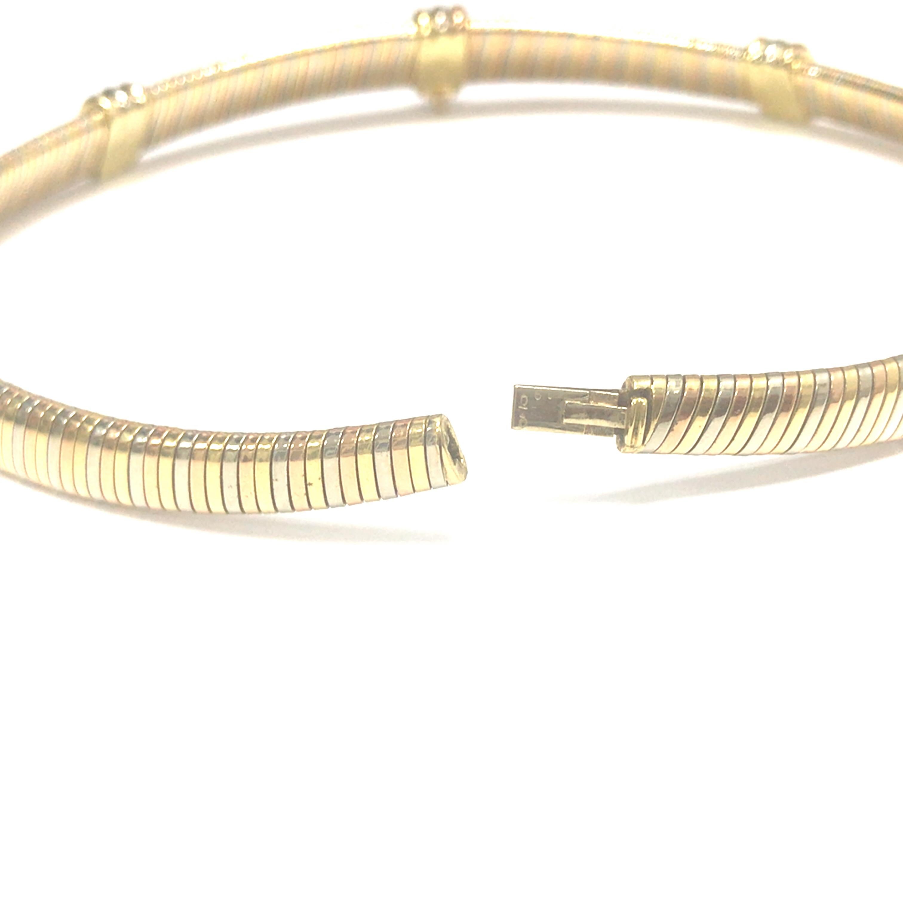 Cartier 18K Tri-Color Snake Choker Necklace In Good Condition For Sale In Boca Raton, FL