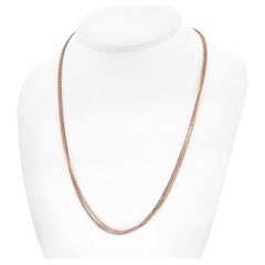 Cartier 18K Tri Color Tricolor Trinity Chain Necklace