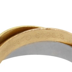 Cartier 18 Karat Tri Color Trinity Ring