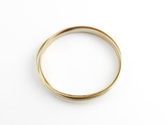 Cartier 18 Karat Tri Gold Trinity Bangle Bracelet 3 Bangles