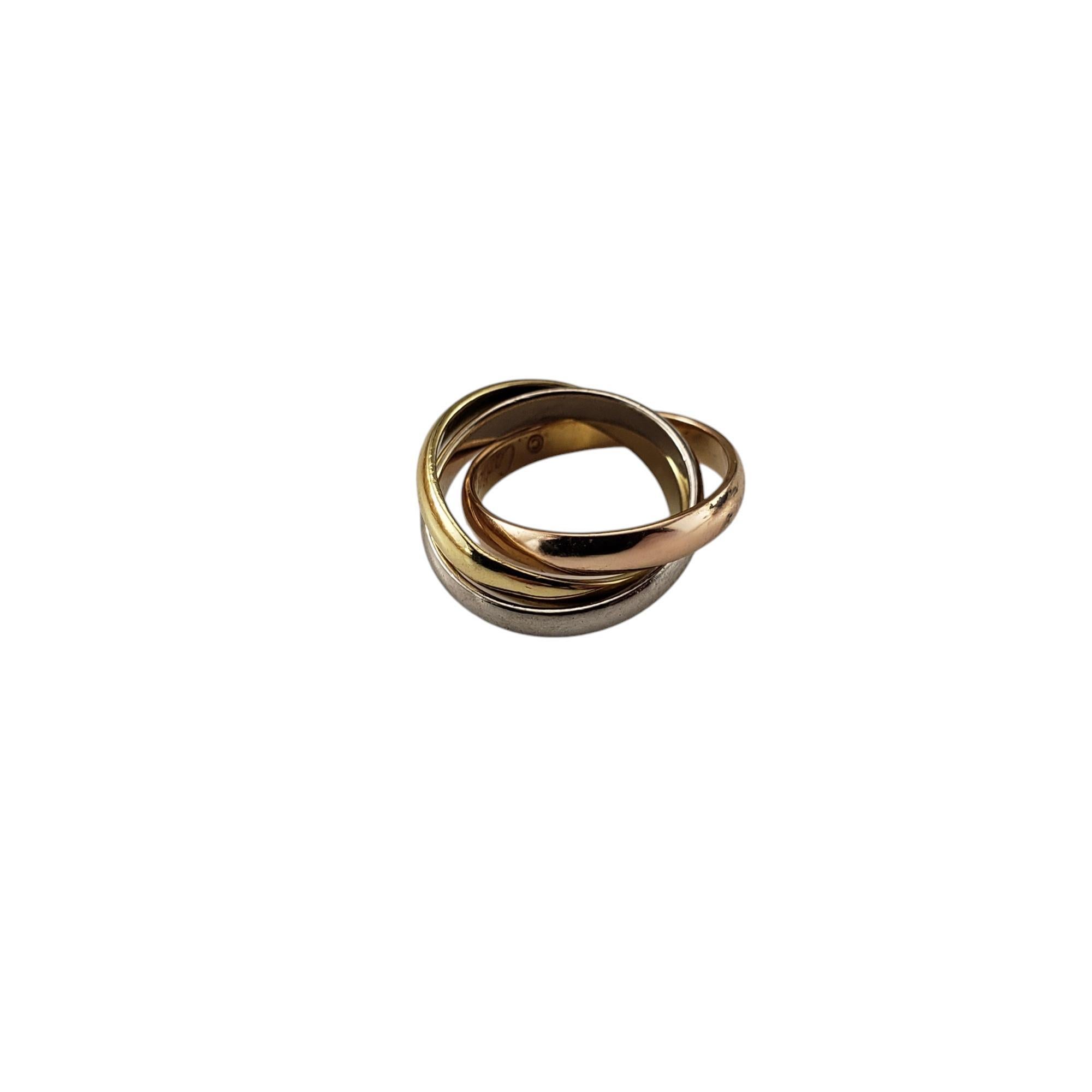 Cartier 18K Tricolor Gold Mini Trinity Ring Anhänger #20015 (Zeitgenössisch)