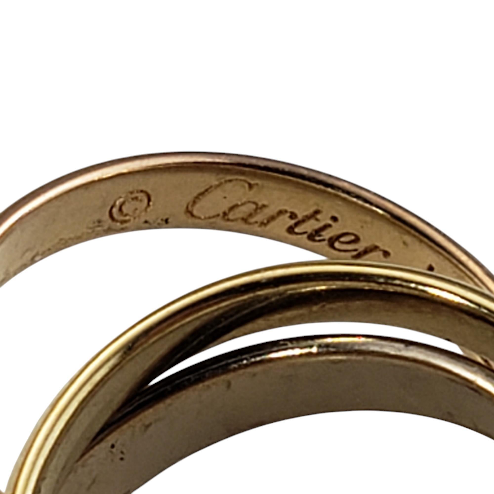 Cartier 18K Tricolor Gold Mini Trinity Ring Anhänger #20015 im Zustand „Gut“ in Washington Depot, CT