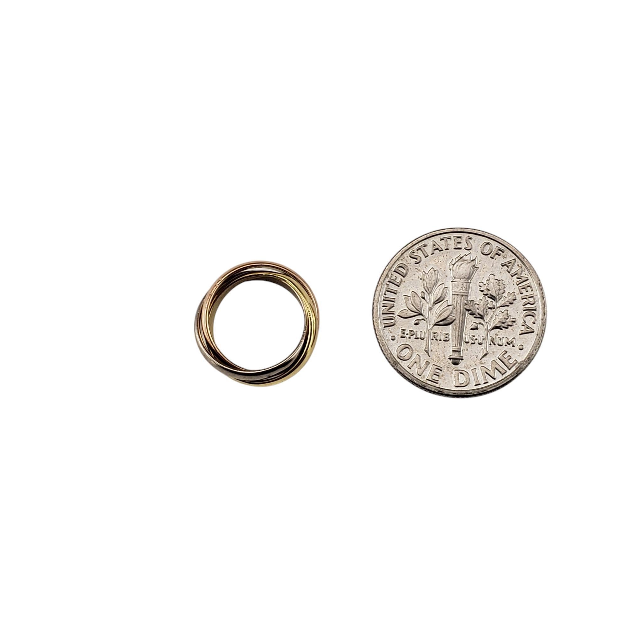 Cartier 18K Tricolor Gold Mini Trinity Ring Anhänger #20015 1