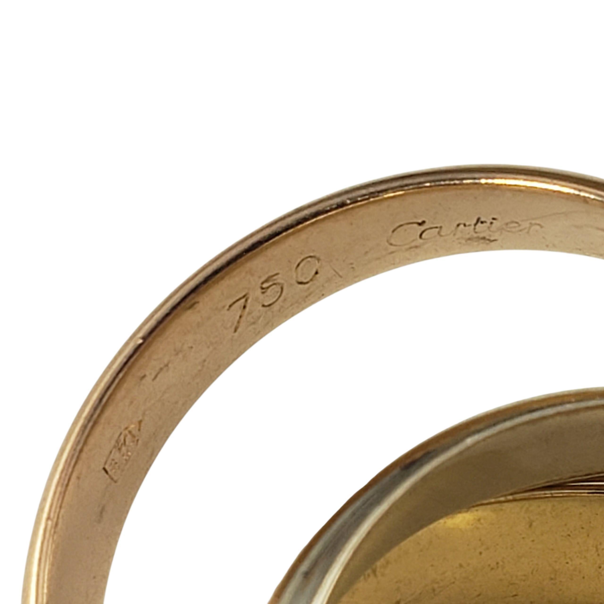 Cartier Anello Trinity Rolling Band in oro tricolore 18 carati misura 53/6,25 #22998 in vendita 1