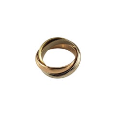 Cartier Anello Trinity Rolling Band in oro tricolore 18 carati misura 53/6,25 #22998