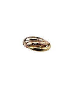 Cartier 18K Tricolor "Les Must de Cartier" Trinity Ring Size 6.5 (53) #24558