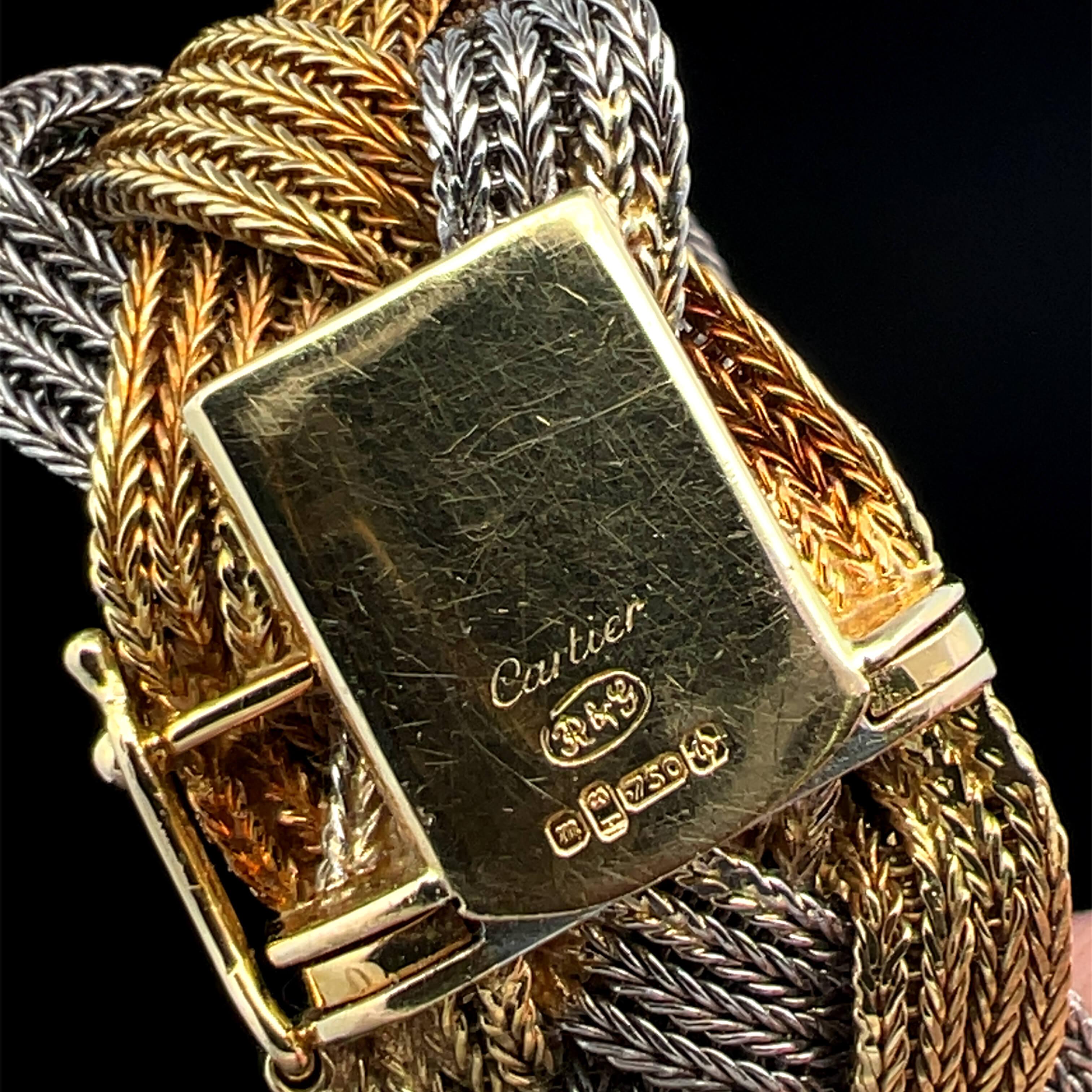 Collana bicolore Cartier 18k con marchio 1967 In condizioni buone in vendita a ADELAIDE, SA
