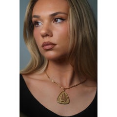 Cartier 18K Vintage Pendant Necklace Yellow Gold Circa 1970
