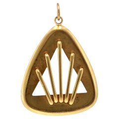 Cartier 18K Vintage Pendant Necklace Yellow Gold Circa 1970