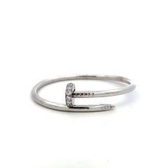 Cartier 18K WG Juste Un Clou Bracelet with 0.58 Carat Diamonds Certificate
