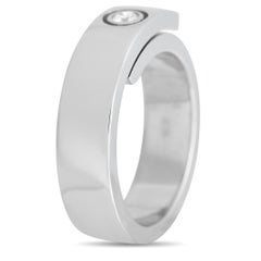 Cartier 18K White Gold 0.10 ct Diamond Anniversary Ring