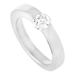 Cartier 18k White Gold 0.51 Ct Diamond Engagement Ring