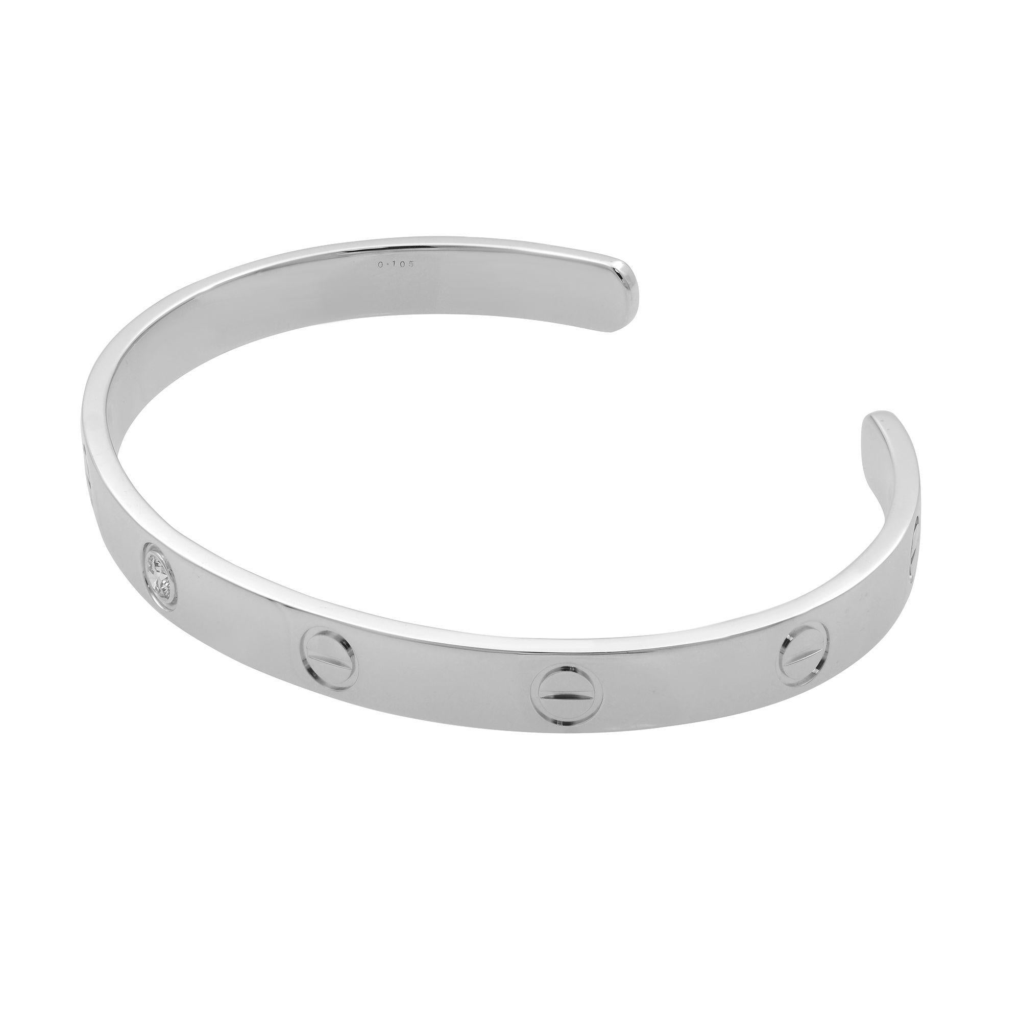 cartier love cuff with diamond