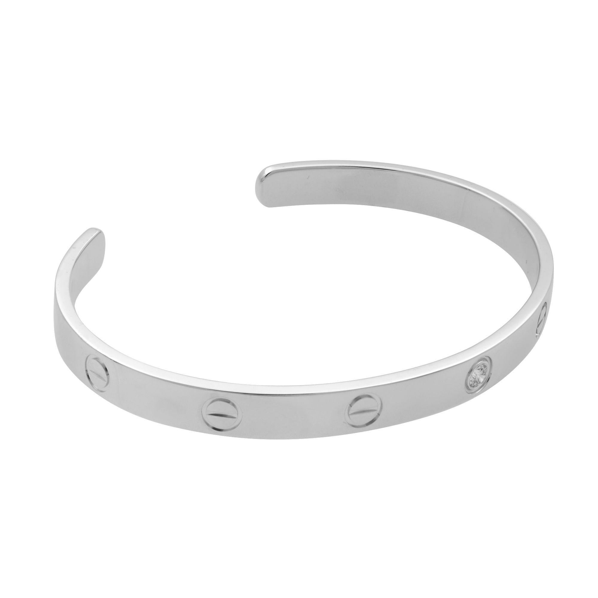 cartier love open bracelet