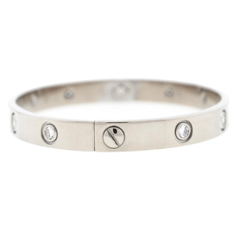 cartier 10 diamond bracelet