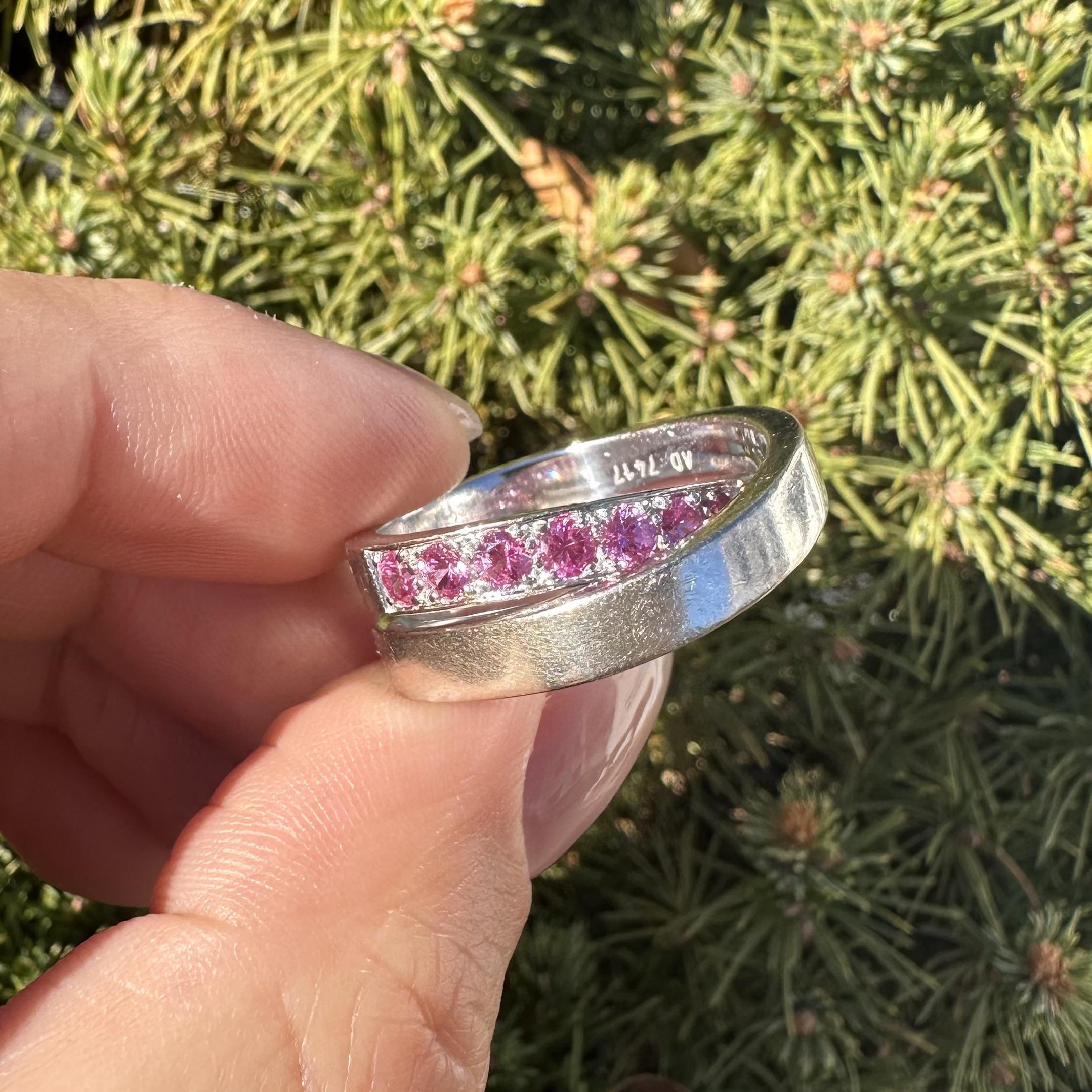 Bague croisée Paris Nouvelle Vague en or blanc 18 ct 1,50 ct de saphir rose de Cartier en vente 10