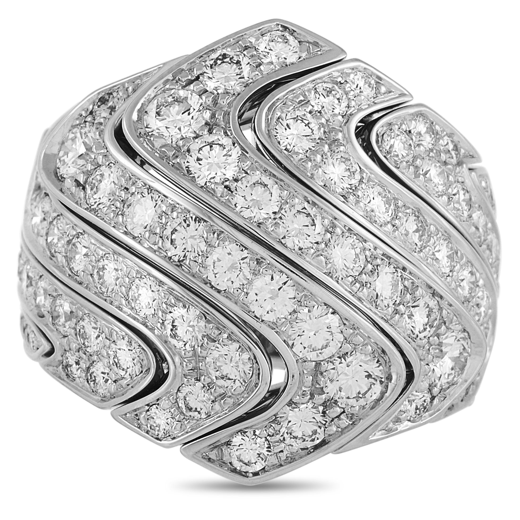 Women's Cartier 18K White Gold, 3.00 Ct Diamond Ring