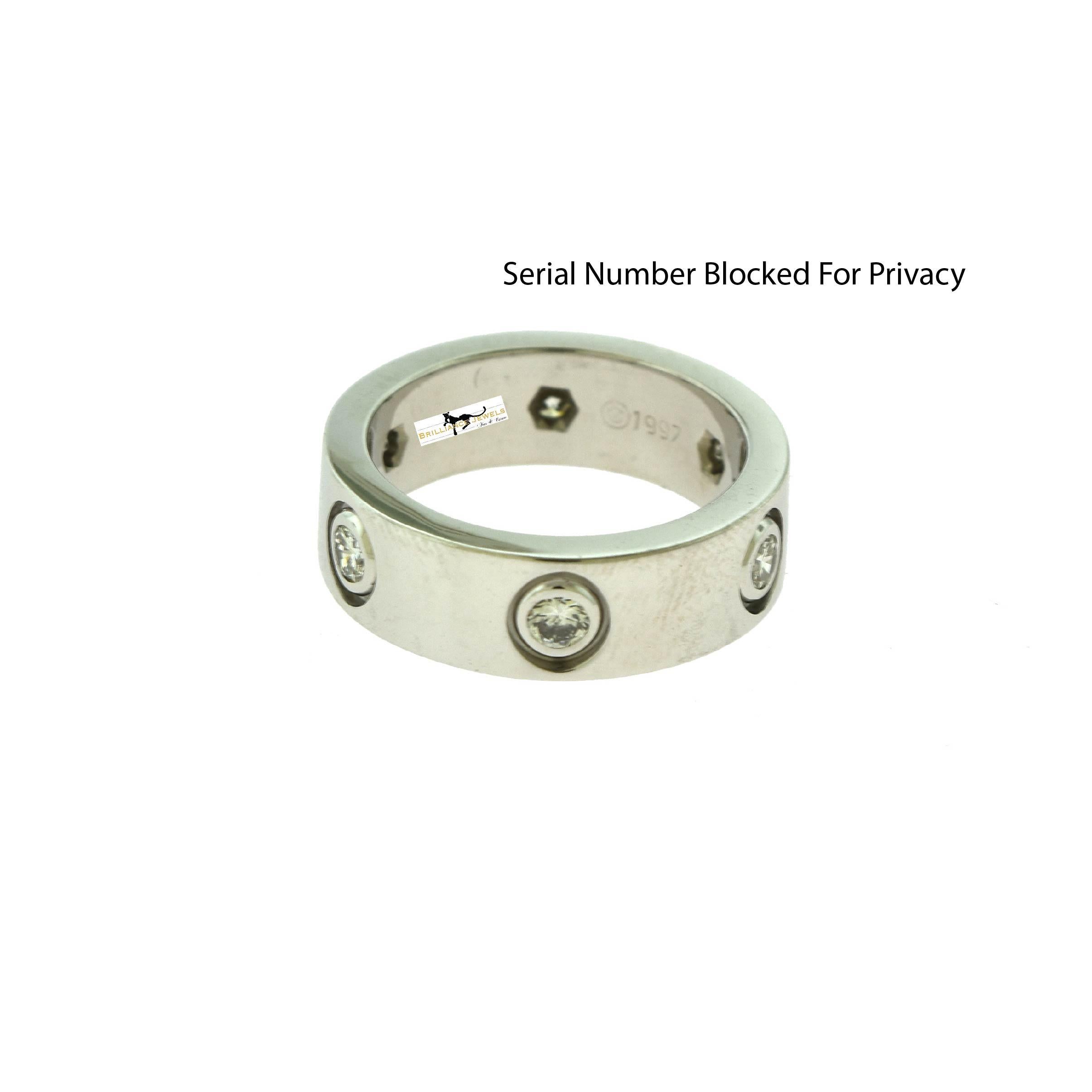 cartier 6 diamond love ring