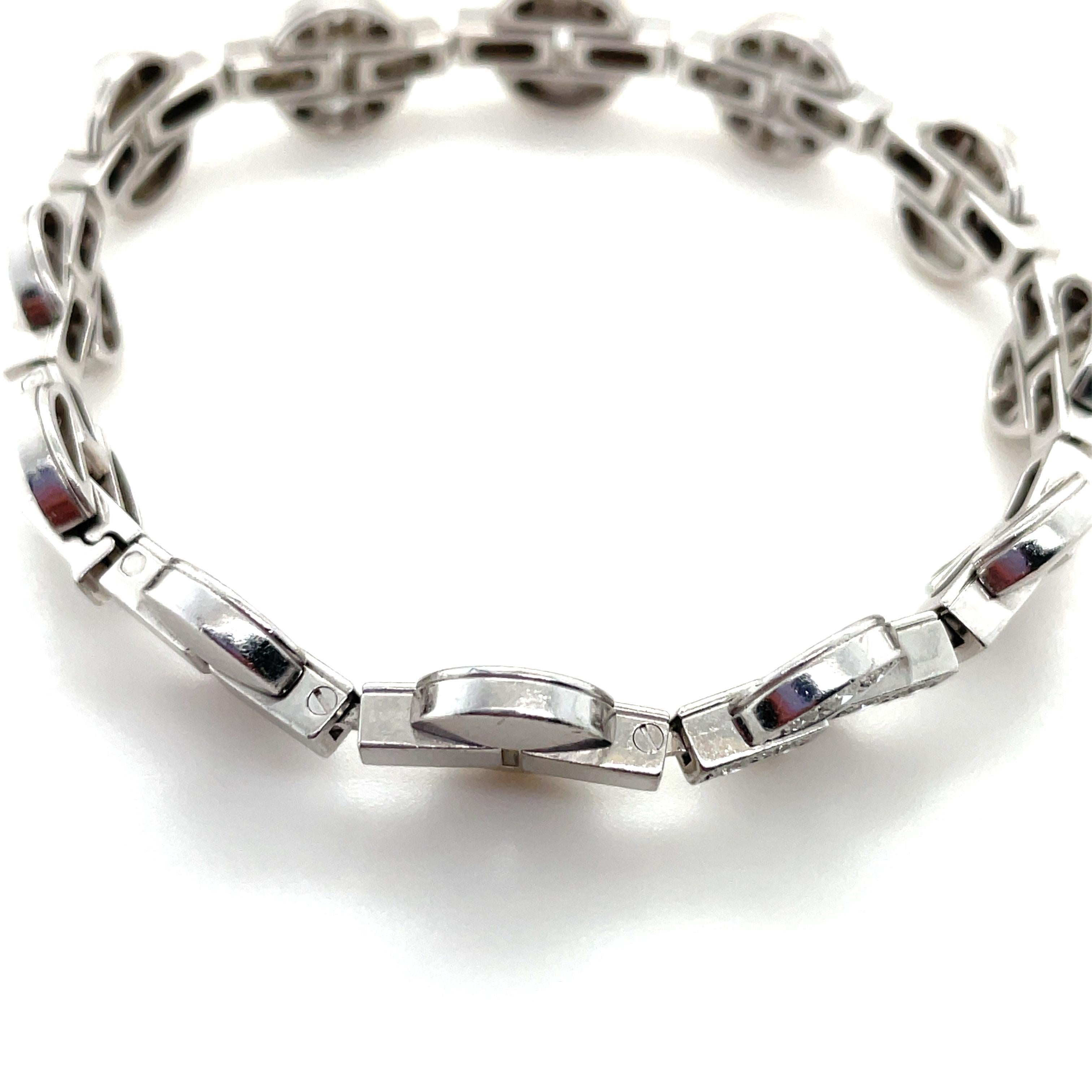da uomo o donna Cartier, Bracciale Himalia in oro bianco 18 carati e diamanti in vendita