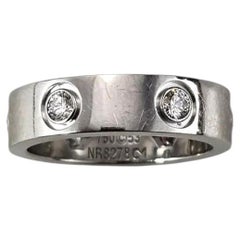 Cartier 18K White Gold and Diamond Love Ring Size 6.25 (53) #25400