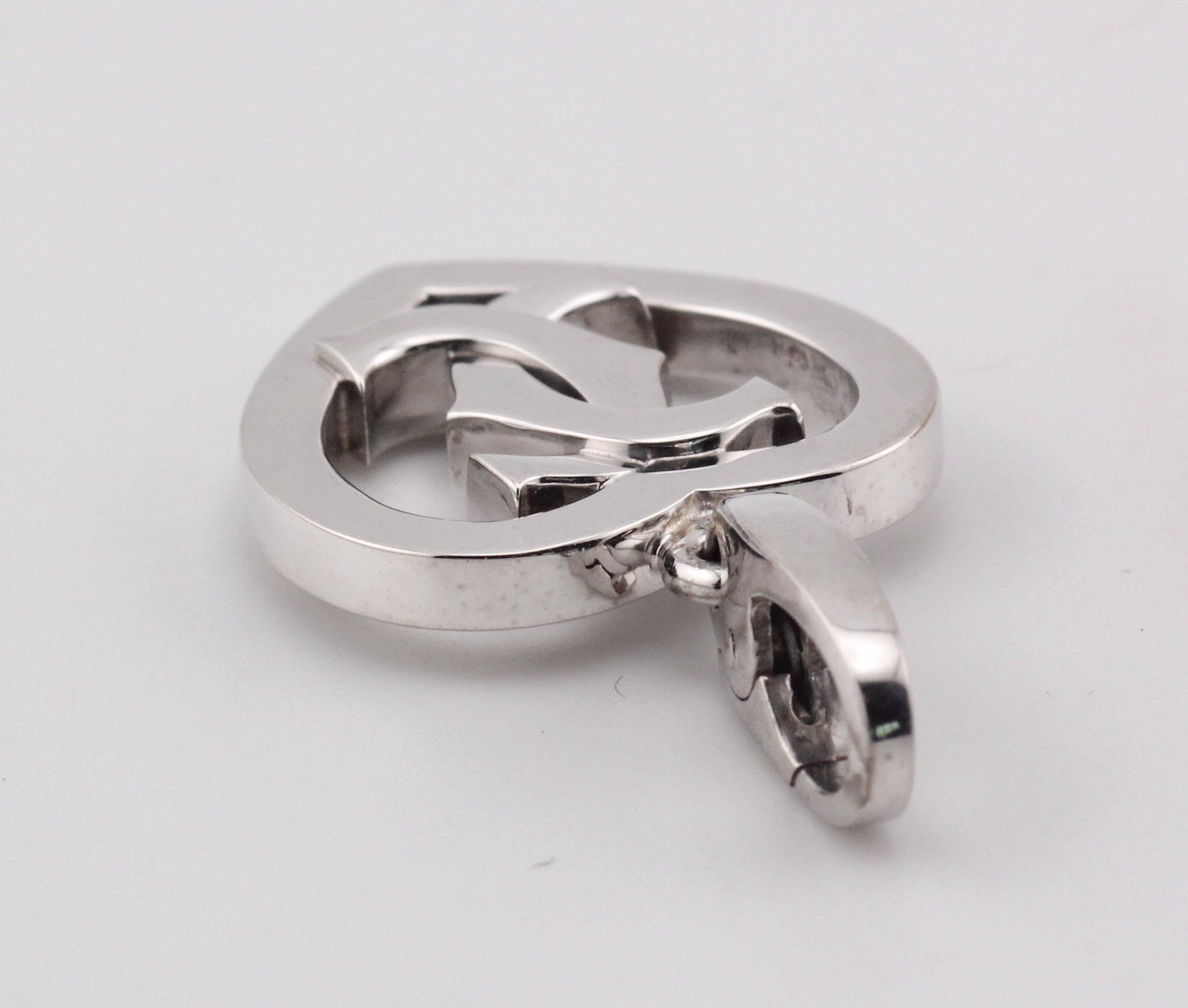 Cartier, breloque cœur C2 en or blanc 18 carats, édition limitée de 300 exemplaires en vente 1