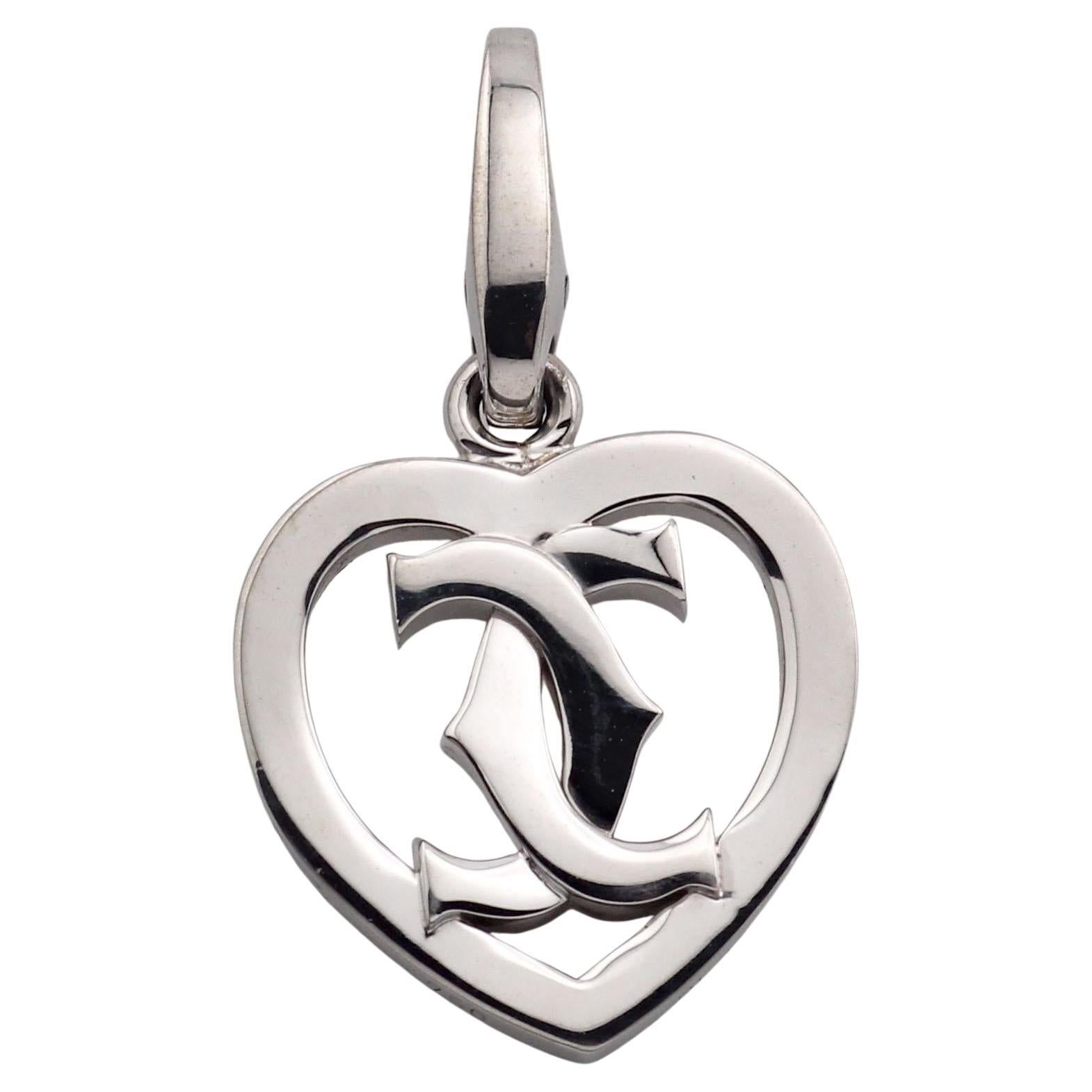 Cartier, breloque cœur C2 en or blanc 18 carats, édition limitée de 300 exemplaires