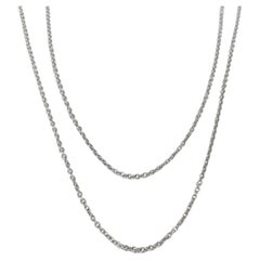 Cartier 18k White Gold Chain