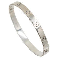 Cartier 18K White Gold Classic LOVE Bracelet