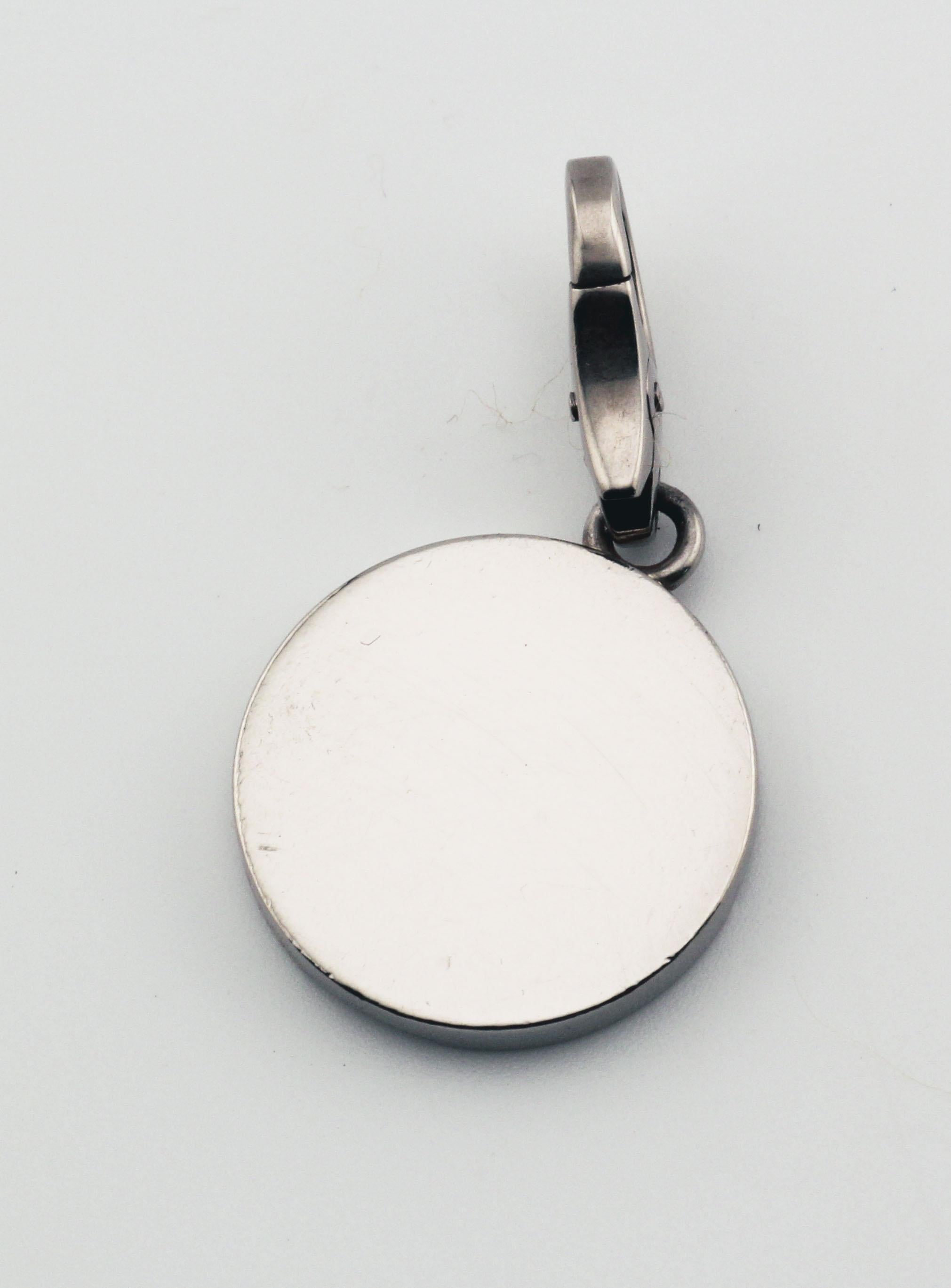 Cartier 18K White Gold Cross Charm Pendant 1