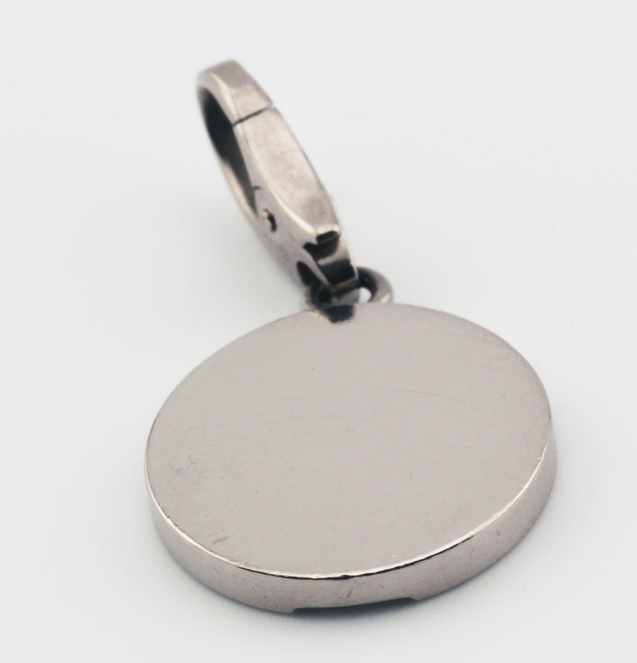 Cartier 18K White Gold Cross Charm Pendant 3