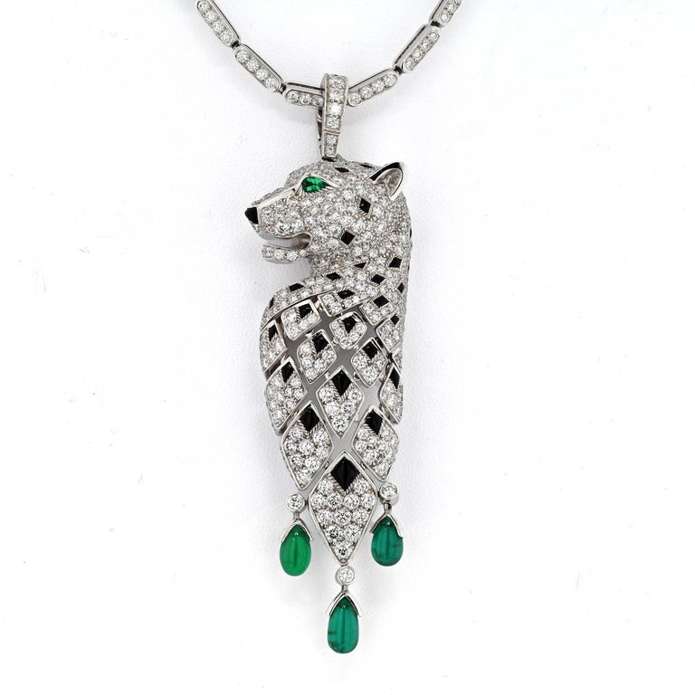 Louis Vuitton 18K Diamond Large Vivienne Brooch Pendant Necklace
