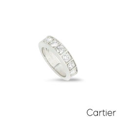 Cartier 18k White Gold Diamond Half Eternity Ring, 1.35ct, France