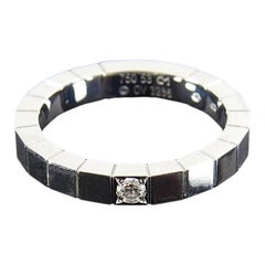 Cartier 18k White Gold Diamond Lanieres Band Ring - 53 / 6.5