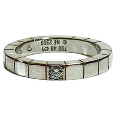 Vintage Cartier 18K White Gold & Diamond Lanieres Ring