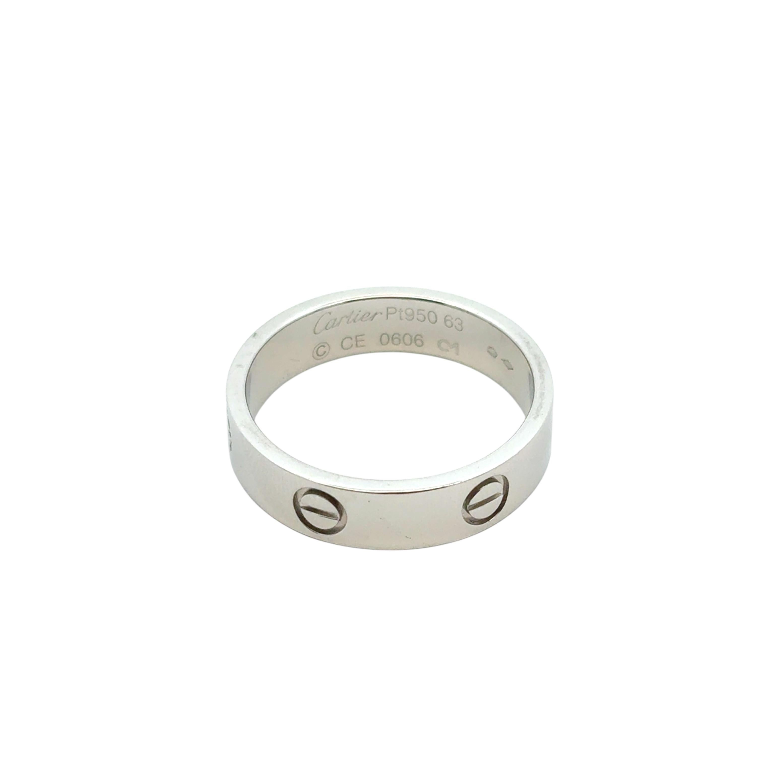 Anello Love Band con diamante in oro bianco 18 carati di Cartier in vendita 1