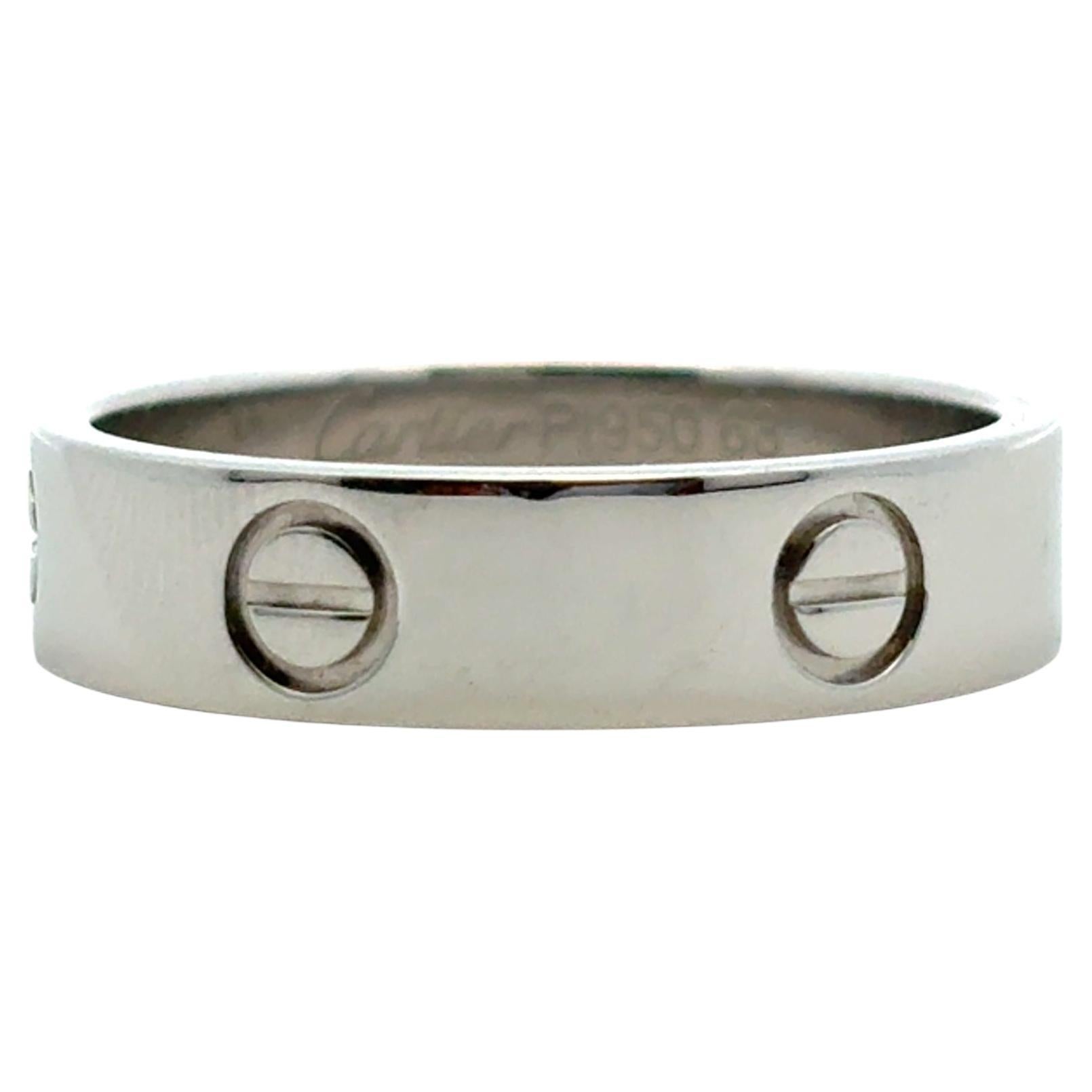 Anillo Amor Diamante Cartier Oro Blanco 18k
