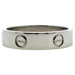 Anillo Amor Diamante Cartier Oro Blanco 18k