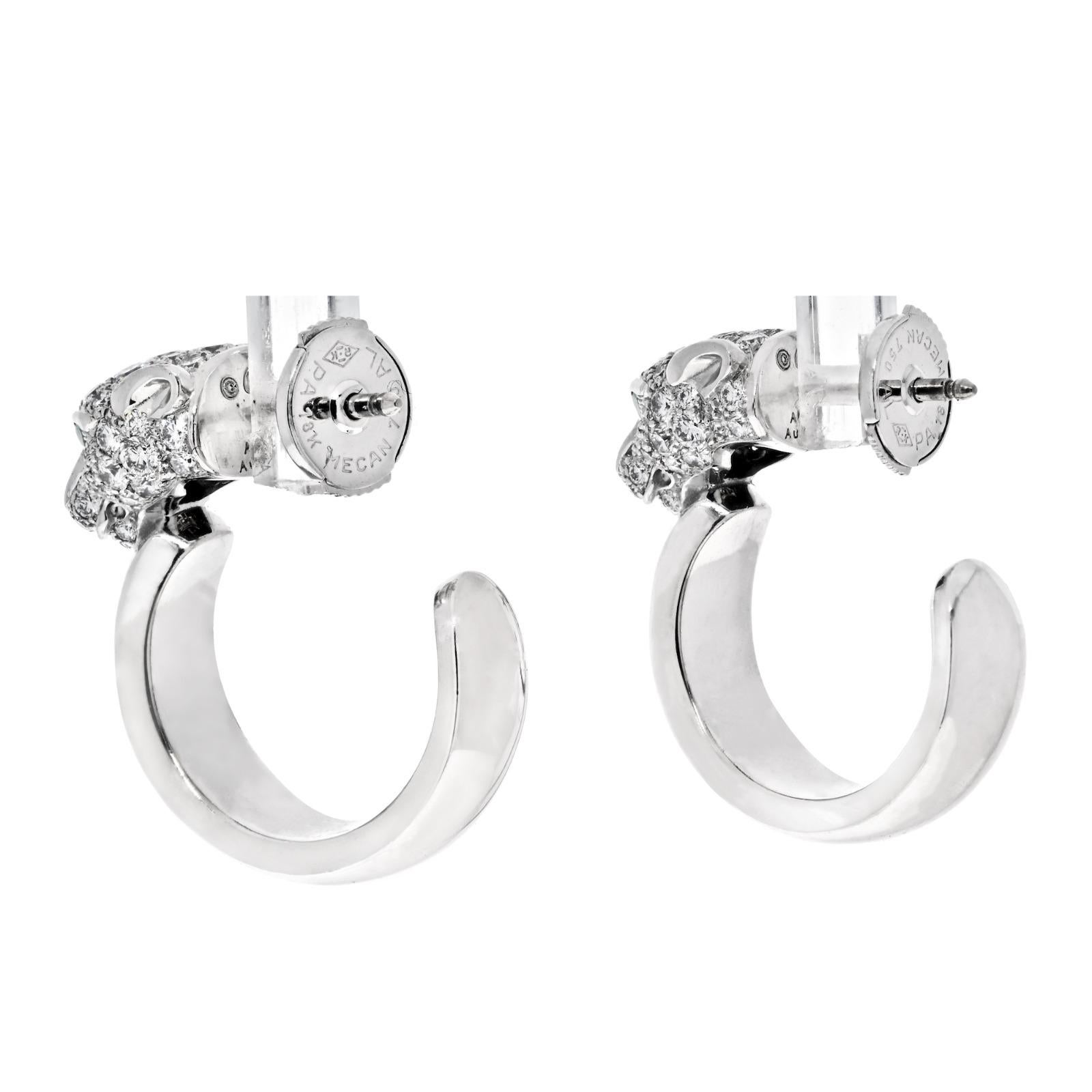 cartier panther earrings