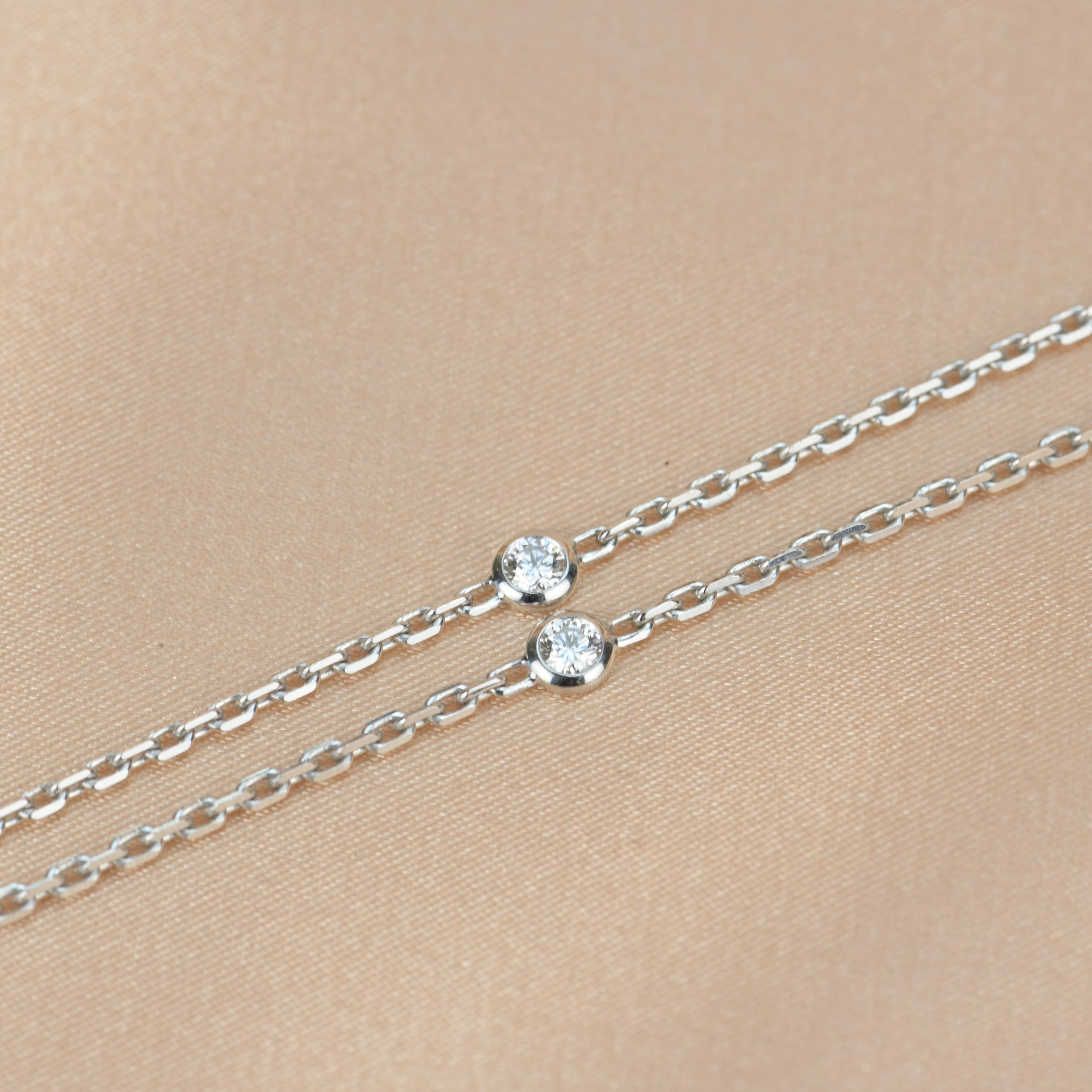 Cartier 18k White Gold Diamond Tahitian Pearl Himalia Drop Pendant Necklace 5
