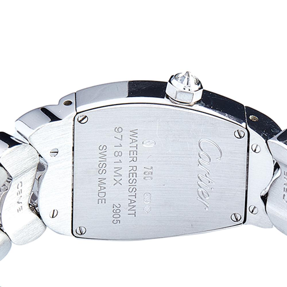 Mixed Cut Cartier 18k White Gold Diamonds La Dona De Cartier Women's Wristwatch 22 mm