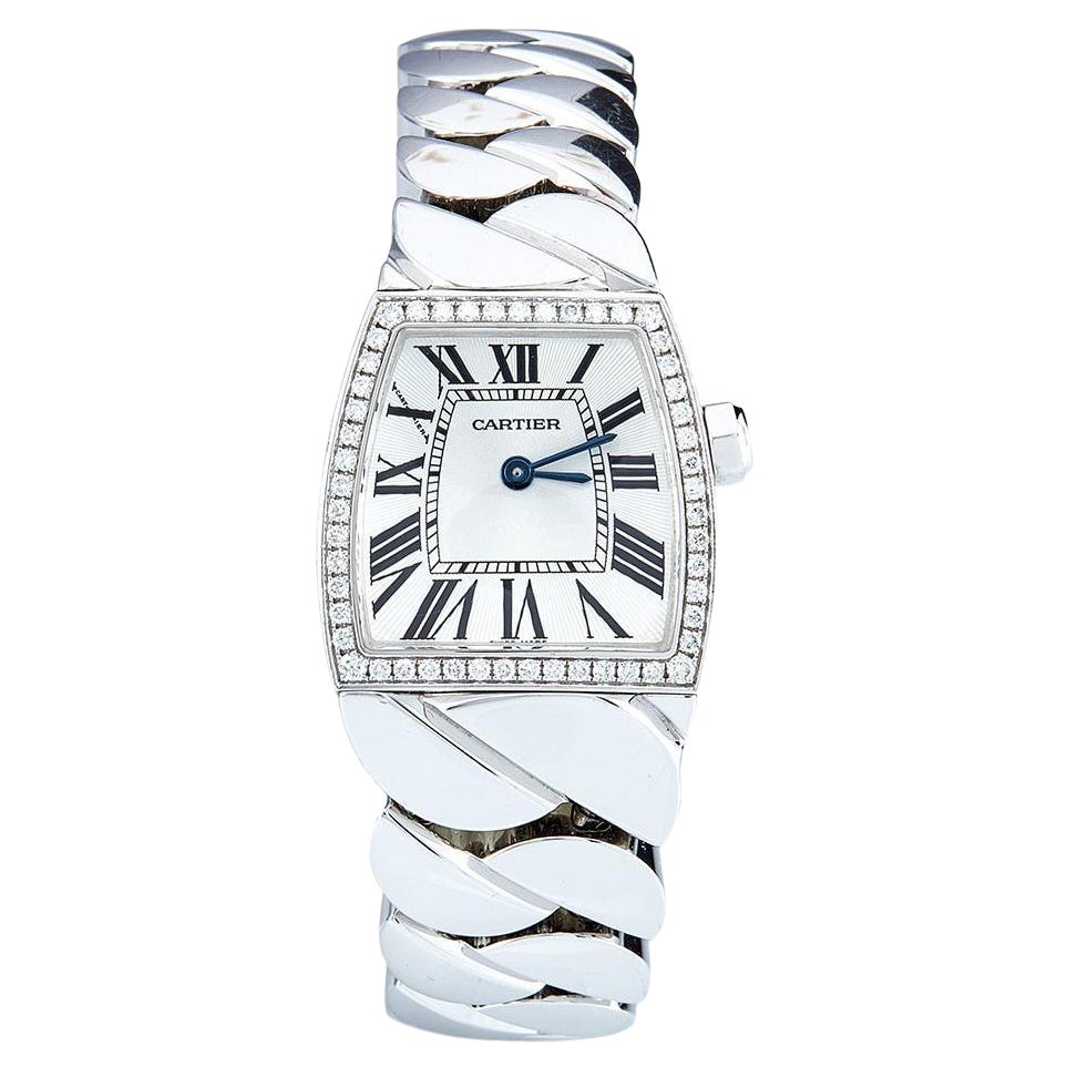 Cartier 18k White Gold Diamonds La Dona De WE60085G Women
s Wristwatch 22 mm