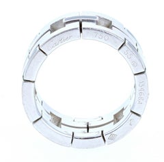 Cartier 18 Karat White Gold Enamel and Le Baiser Du Dragon Ring 19g