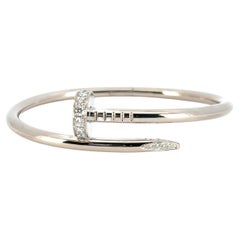 Cartier 18k Weißgold Just Un Clou (Nagel) Armreif