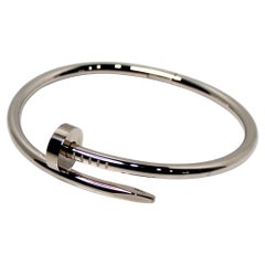 Cartier Oro Blanco 18k Pulsera Juste Un Clou