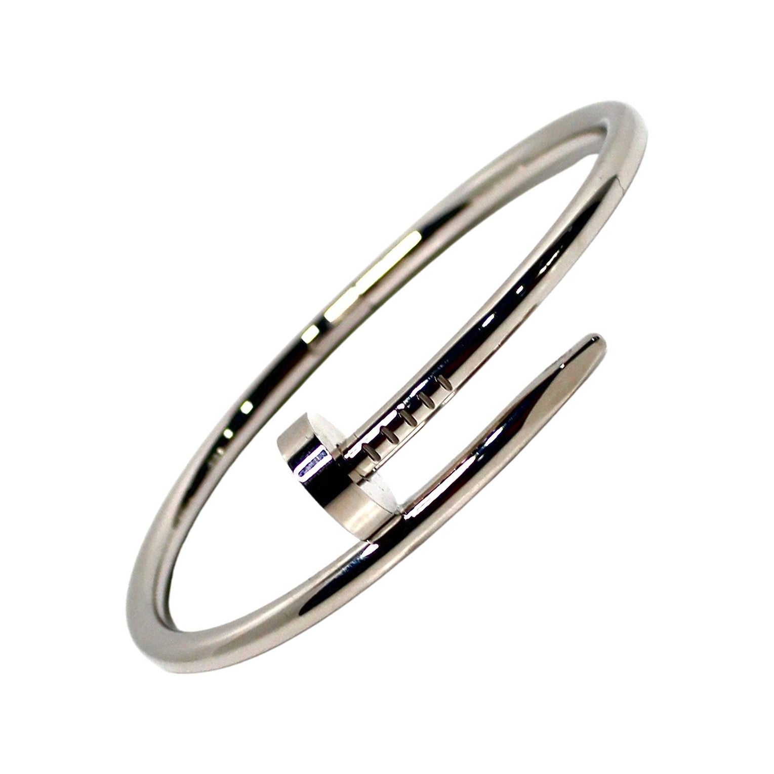 Cartier 18k White Gold Juste Un Clou Bracelet For Sale