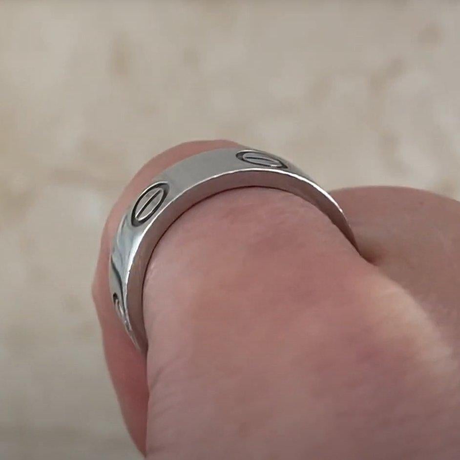 Cartier Fascia dell'amore in oro bianco 18 carati in vendita 4