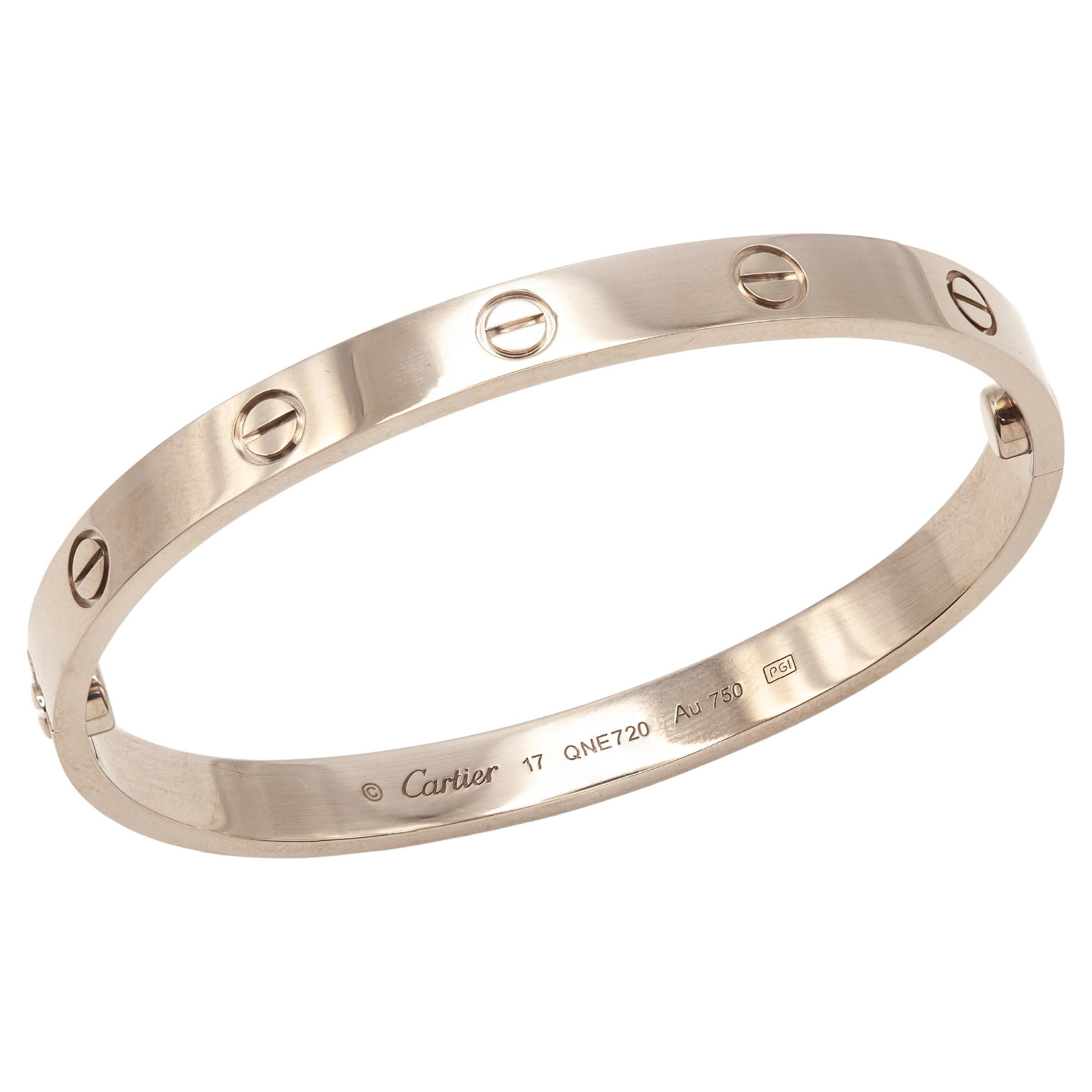 Cartier Bracciale Love in oro bianco 18 carati - Con scatola e certificato originali