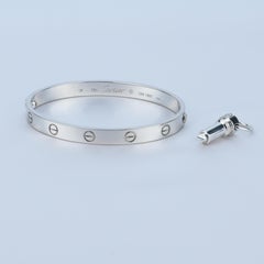 Cartier 18K White Gold Love Bracelet