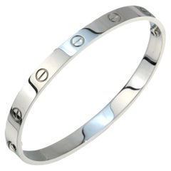 Cartier 18K White Gold Love Bracelet