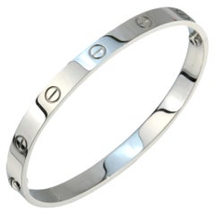 Cartier 18K White Gold Love Bracelet